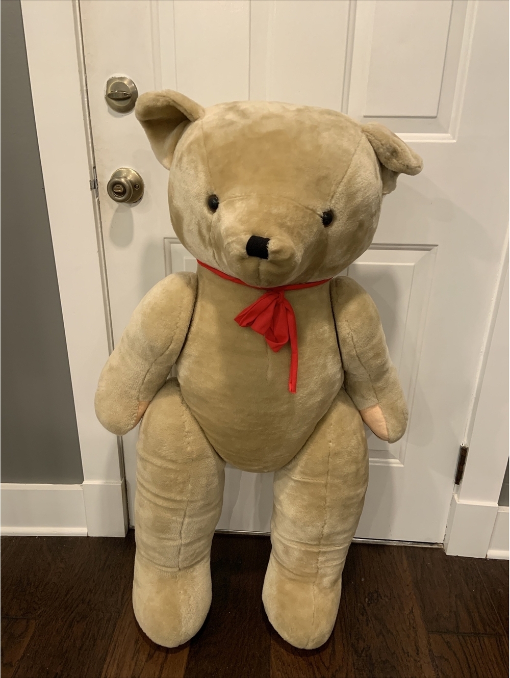 Vintage? Oversized Large Jointed Poseable Teddy Bear Stuffed Plush 22lbs! 40" T!